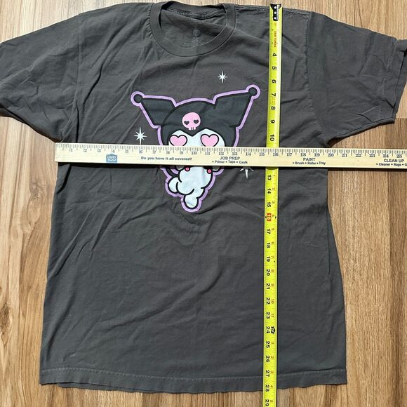 Kuromi by Sanrio Gray Hello Kitty T-Shirt Size L Mallgoth Grunge Cute - Picture 6 of 6